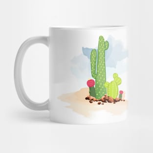 Cactus in the desert Mug